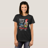 Autism Awareness Why Fit In Doctor Teacher Cat In  T-shirt (Voorkant volledig)