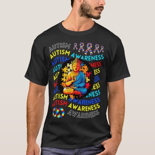 Autism Awareness Zen Decor For Teacher Autism Budd T-shirt (Voorkant)