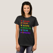 Autism Awesome Unique Special Boys Kids Autism Awa T-shirt (Voorkant volledig)