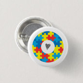 Autism Badge Ronde Button 3,2 Cm (Voorkant /achterkant)
