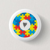 Autism Badge Ronde Button 3,2 Cm (Voorkant)