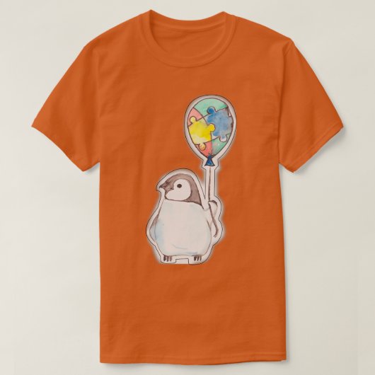 Autism Ballon Penguin T-shirt (Design voorkant)