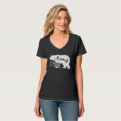 Autism Bear Aunt  Women's Autism Awareness Aunties T-shirt (Voorkant volledig)