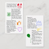 Autism Birthday Girl Visitekaartje (Voorkant / Achterkant)