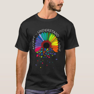 Autism Blue Quote Women Floral Autism Awareness Fl T-shirt