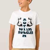 AUTISM BOUWT MUSCLI T-SHIRT (Voorkant)