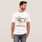 Autism BRIGHTENS MY WORLD 1 Grandson T-shirt (Voorkant volledig)