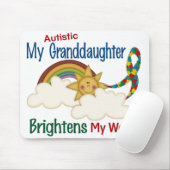 Autism BRIGHTENS MY WORLD 1-kleindochter Muismat (Met muis)