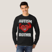 Autism Brother Heart Sterke Brothers Awareness T-shirt (Voorkant volledig)