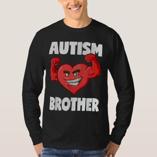 Autism Brother Heart Sterke Brothers Awareness T-shirt (Voorkant)