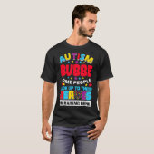 Autism Bubbe mensen kijken op hun helden in de Mi T-shirt (Voorkant volledig)