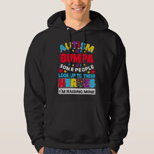 Autism Bumpa Mensen kijken op hun helden in de Mi Hoodie (Voorkant)
