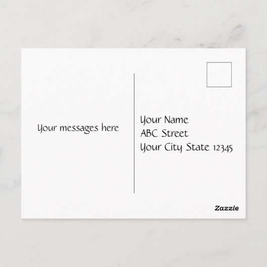 Autism Butterflies in het hart Briefkaart (Achterkant)