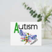 AUTISM Butterfly 3.1 Briefkaart (Staand voorkant)