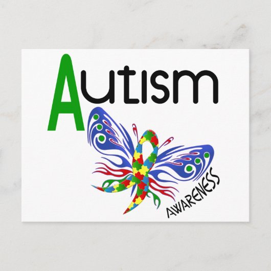 AUTISM Butterfly 3.1 Briefkaart (Voorkant)