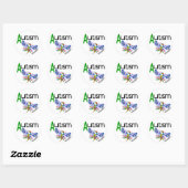 AUTISM Butterfly 3.1 Ronde Sticker (Vel)