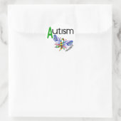 AUTISM Butterfly 3.1 Ronde Sticker (Tas)