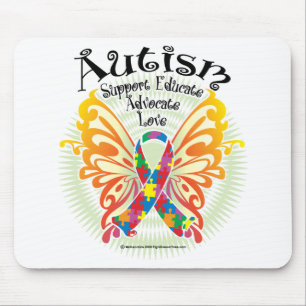Autism Butterfly 3 Muismat