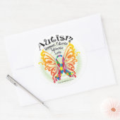 Autism Butterfly 3 Ronde Sticker (Envelop)