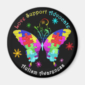 Autism Butterfly Magneet (Voorkant)