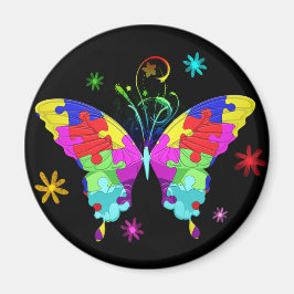 Autism Butterfly Magneet