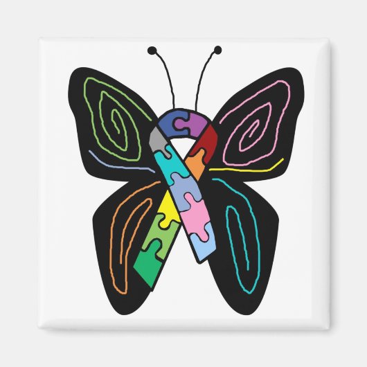 Autism Butterfly magnet (Voorkant)