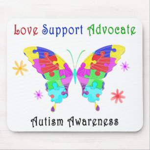 Autism Butterfly Muismat