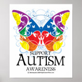 Autism Butterfly Poster (Voorkant)