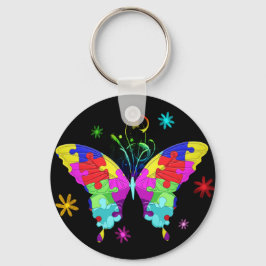 Autism Butterfly Sleutelhanger