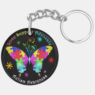 Autism Butterfly Sleutelhanger