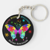 Autism Butterfly Sleutelhanger (Achterkant)