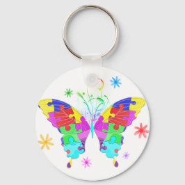 Autism Butterfly Sleutelhanger
