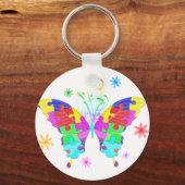 Autism Butterfly Sleutelhanger (Voorkant)