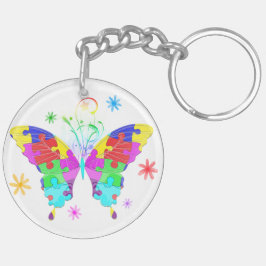 Autism Butterfly Sleutelhanger