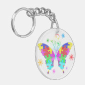 Autism Butterfly Sleutelhanger (Voorkant Links)