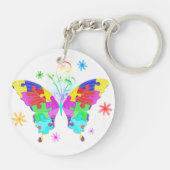 Autism Butterfly Sleutelhanger (Achterkant)