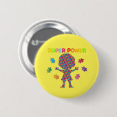 Autism-Button Ronde Button 5,7 Cm (Voorkant /achterkant)