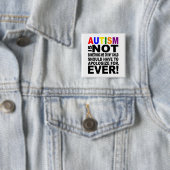 Autism-Button Vierkante Button 5,1 Cm (In situ)