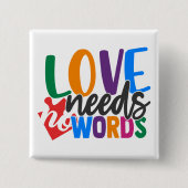 Autism-Button Vierkante Button 5,1 Cm (Voorkant)
