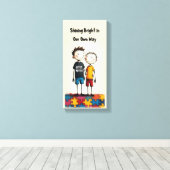 Autism Canvas Afdruk (Insitu (Houten vloer))