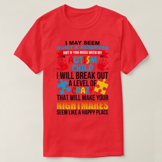 Autism Child 1 T-shirt (Design voorkant)