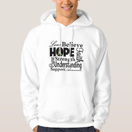 Autism Collage of Hope Hoodie (Voorkant)