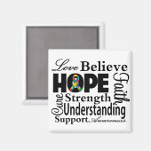 Autism Collage of Hope Magneet (Voorkant / Achterkant)