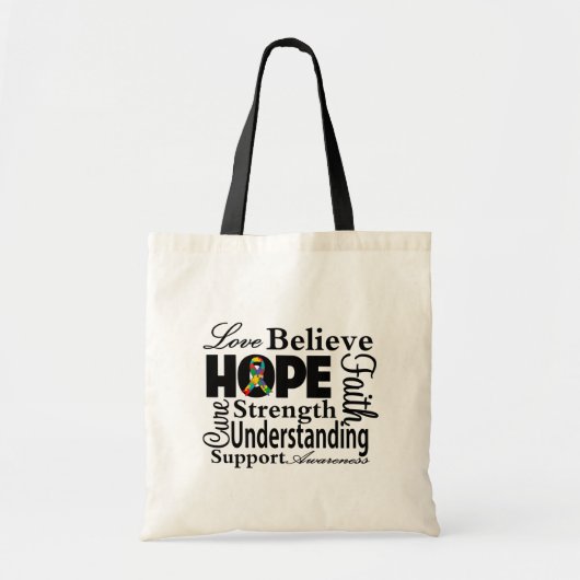 Autism Collage of Hope Tote Bag (Voorkant)