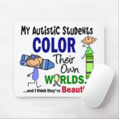 Autism COLOR HUN EIGEN WORLDS-studenten Muismat (Met muis)