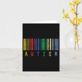 Autism Colorful Barcode Support Autistic Kinder Aw Kaart (Gele Bloem)