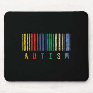 Autism Colorful Barcode Support Autistic Kinder Aw Muismat