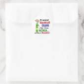 Autism COLORS HAAR EIGEN WERELDauchter Ronde Sticker (Tas)