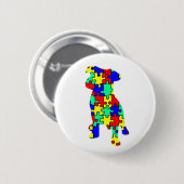 Autism Companion Dog Button (Voorkant /achterkant)