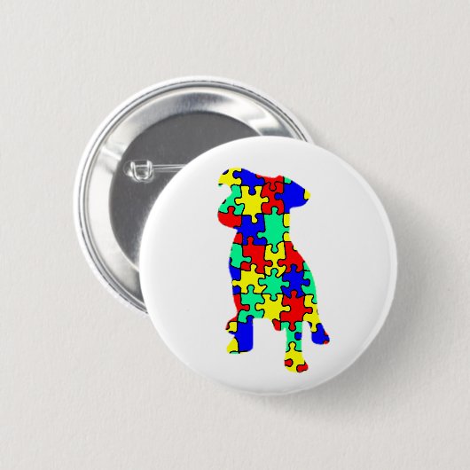 Autism Companion Dog Button (Voorkant /achterkant)